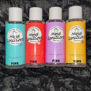PINK Antibacterial Hand Spray with Aloe set of 4